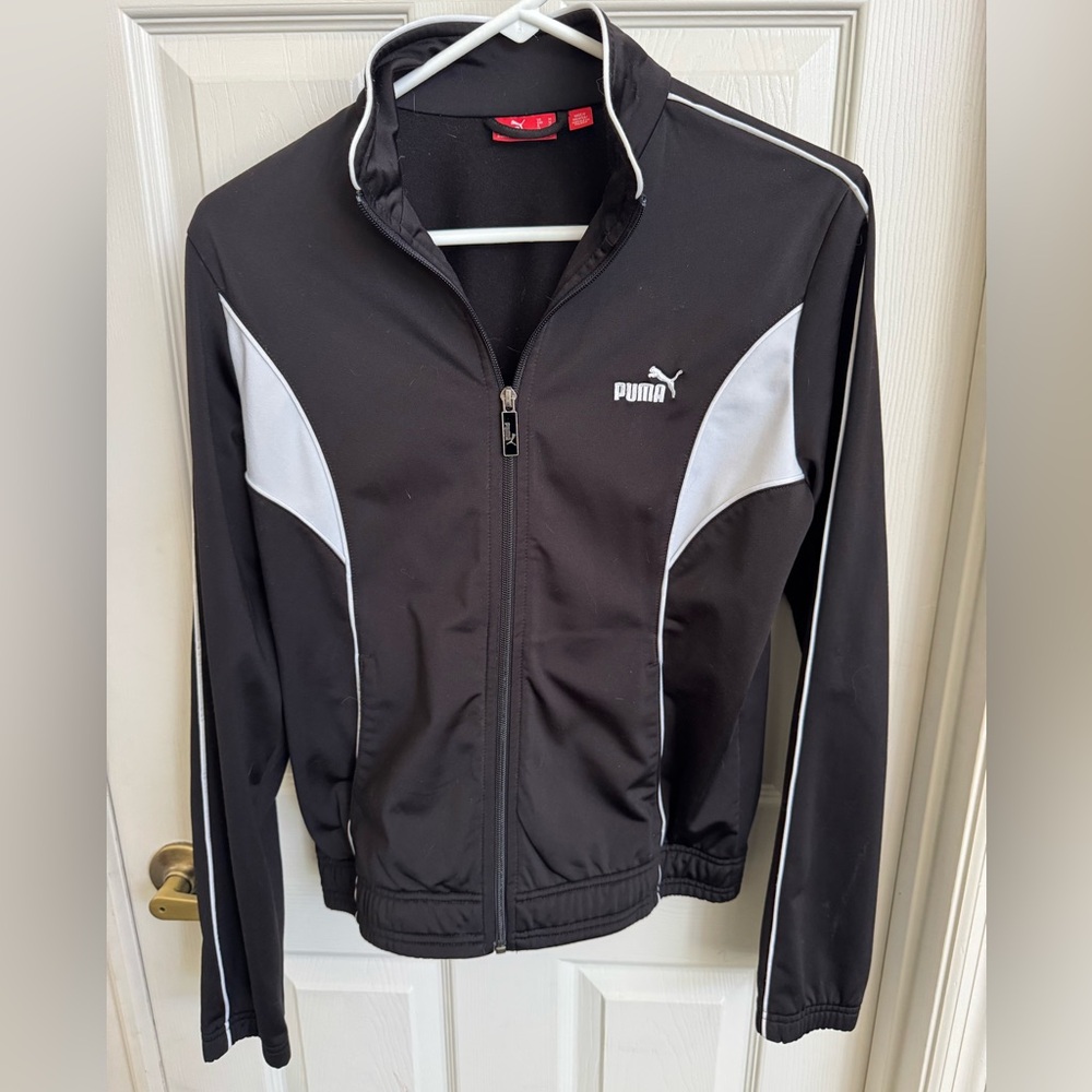 Puma Black and White Track Jacket
